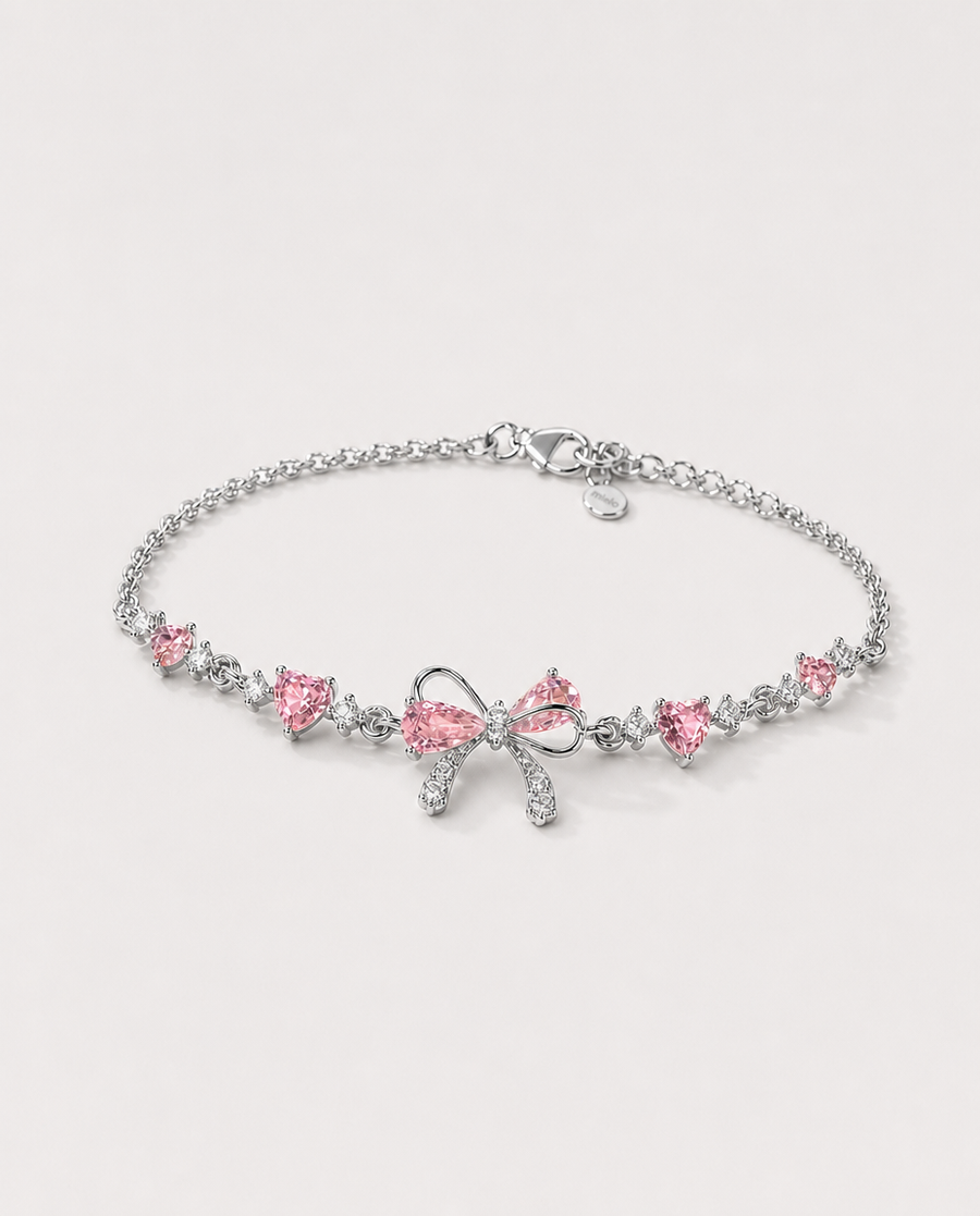 Bracelet Nœud Rose