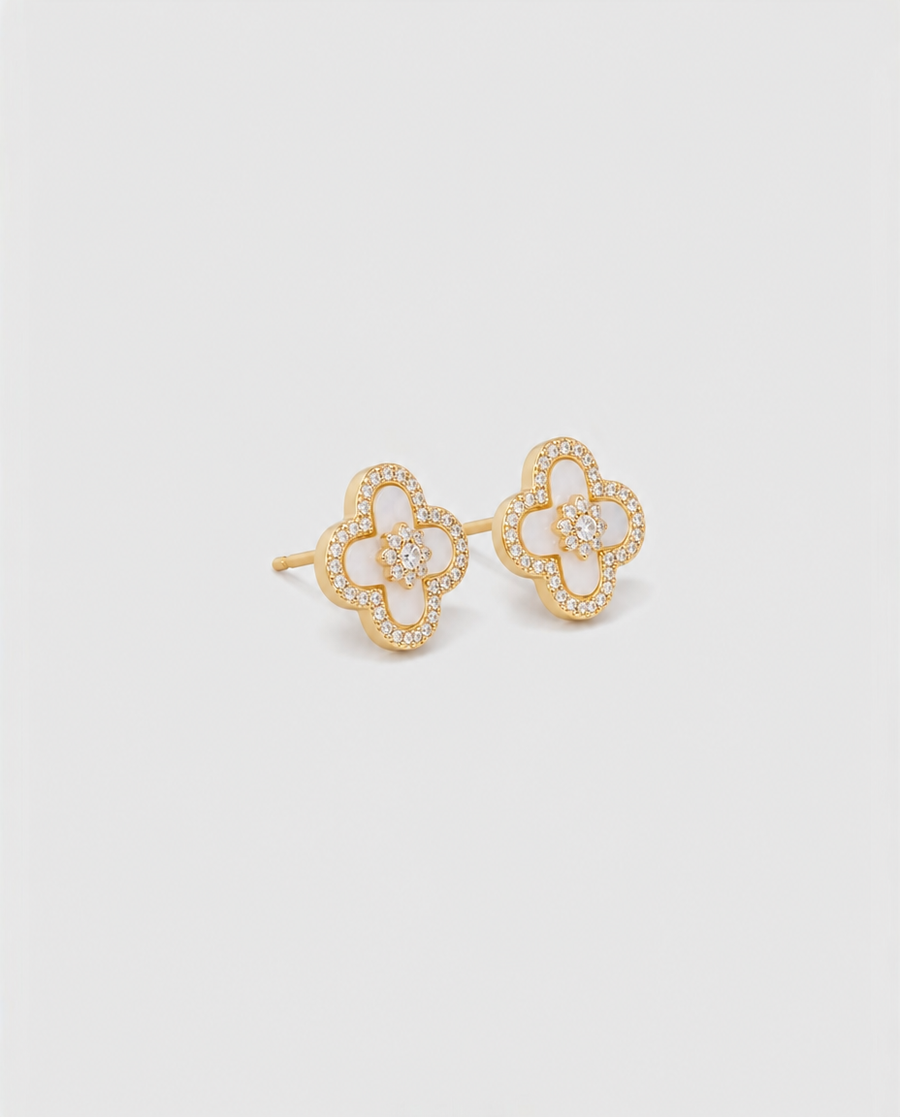 Coffret Boucles & Bracelet Trèfles