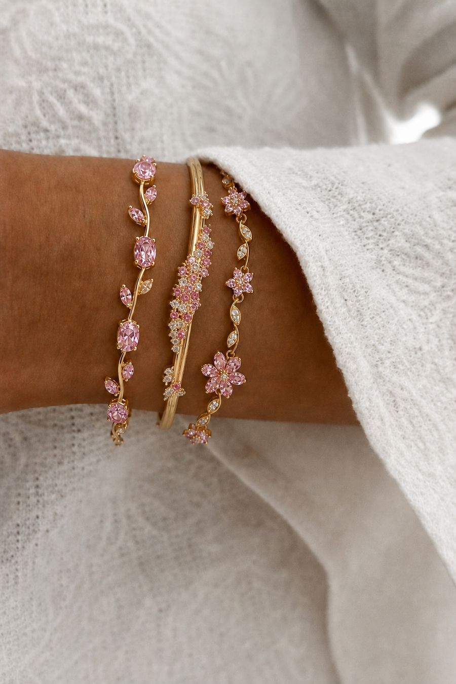 Coffret trio bracelets féminins Lunayla – photo 1